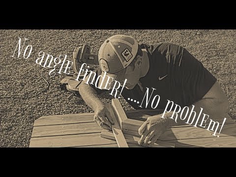 DIY outside angles without angle finder!  Must Watch
