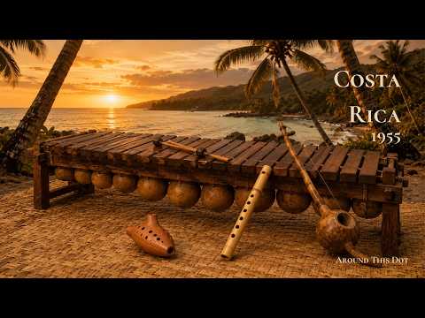 Costa Rica 1955 | 2 Hours of Vintage Marimba Guanacasteca, Calypso Limon, and Talamanca Music