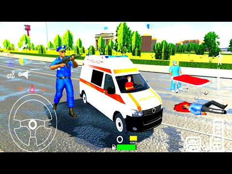 Ambulance Rescue Van Driver Simulator 2022 - Minibus Doctor Emergency Driving - Android GamePlay