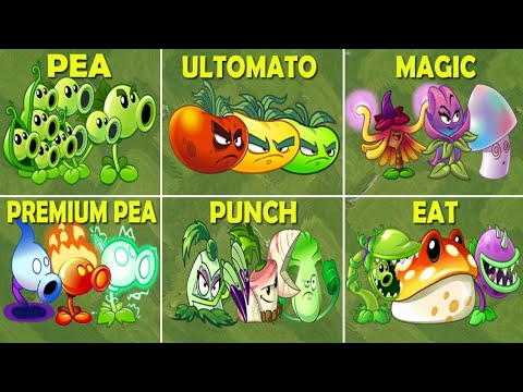PvZ 2 Team Plants vs Team Plants - 6 Random Super Team vs Team Zombies - Who Will Win?