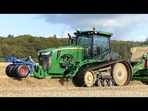 John Deere 8360RT Baling HighSpeed w/ Krone 1290 HDP BigPack Baler | Danish Agriculture
