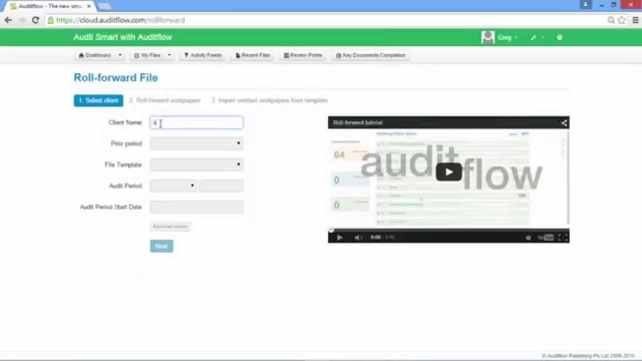 Auditflow Getting Started - Creating an SMSF Audit File