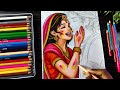 Radha Krishna Holi Drawing Colour How To Draw Radhakrishna Playing Holi Animestyle Colour Part 1