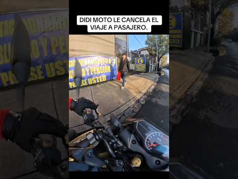 Didi moto le hace la maldad a pasajero y le cancela el viaje en persona.