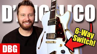 Video thumbnail for D'Angelico Deluxe SS! - BEAUTIFUL Semi-Hollow Body Guitar! by Darrell Braun Guitar
