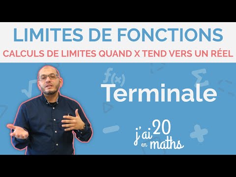 Calculating limits when x tends to a real number - Limits of functions - Terminale