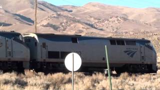 preview picture of video '2/2/2011 AMTRAK TRAIN 6 THROUGH MOGUL'