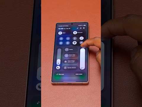 Galaxy S25 Ultra Quick Panel One UI 8.5