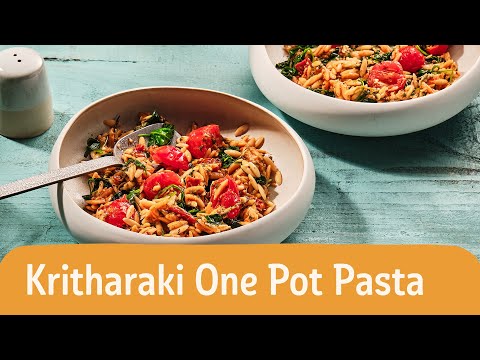 Vegetarische Kritharaki One Pot Pasta – einfach & schnell 🍝🍲 | REWE Deine Küche