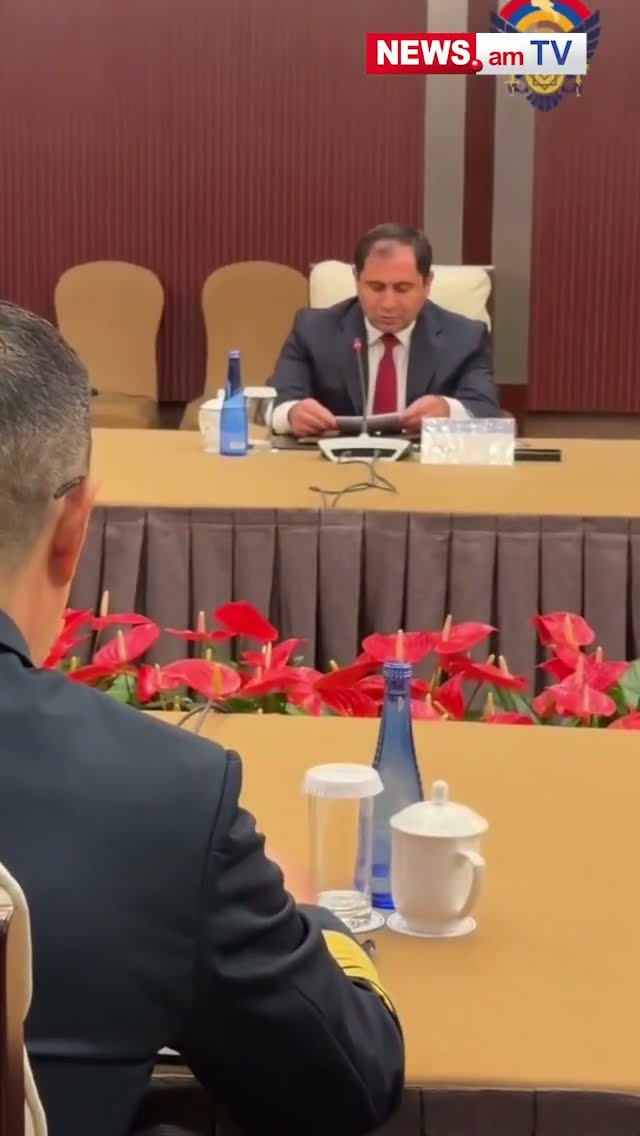 Պապիկյանը Պեկինում հանդիպել է Չինաստանի պաշտպանության նախարար, ծովակալ Դուն Ցզյունի հետ