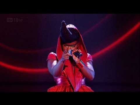 Misha B is red-y for our scary Halloween night - The X Factor 2011 Live Show 4 - itv.com/xfactor