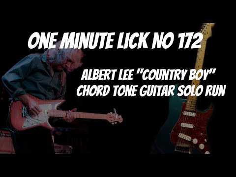 One Minute Lick No. 172 Albert Lee "Country Boy" Guitar Solo Chord Tone Lick