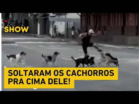 ‘Gangue de cachorros’ ataca corredor na rua em Minas Gerais