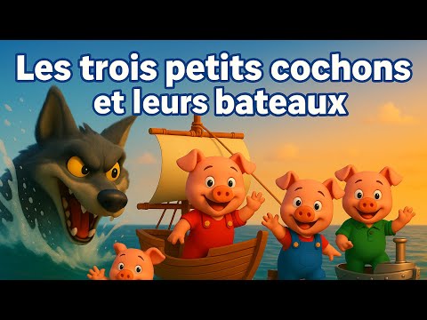 Les Trois Petits Cochons et leurs Bateaux 🐷⛵ | Conte adapté pour enfants
