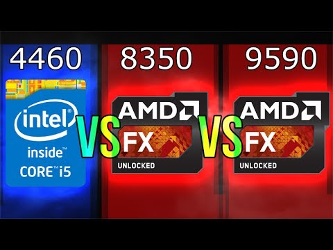 Intel i5-4460 vs AMD FX-8350 vs FX-9590