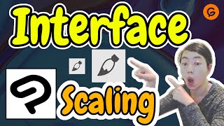 Clip Studio Paint interface scaling