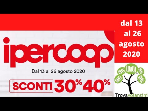 IPERCOOP volantino de 13 a 26 de agosto de 2020