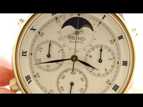 Seiko 7A48 Moonphase Watch