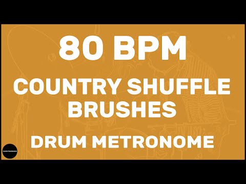 Country Shuffle Brushes | Drum Metronome Loop | 80 BPM