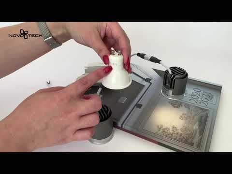 Миниатюра изображения товара Потолочная база для светильника Novotech С драйвером 358431  (белый)