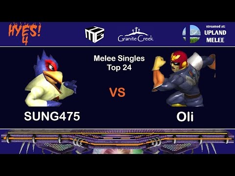 HYES! 4 - Melee Singles Top 24 - SUNG475 (Falco) vs Oli (Falcon)