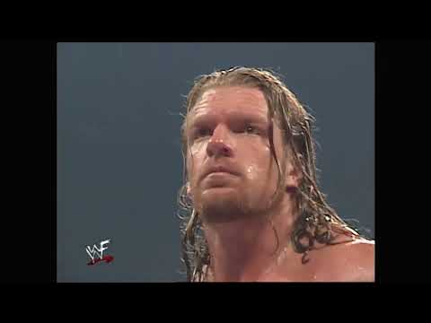 Chris Jericho vs Triple H for the WWF title. Chris Jericho became WWF Champion for the first time