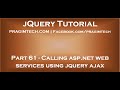 Calling asp net web services using jquery ajax Calling asp net web services using jquery ajax
