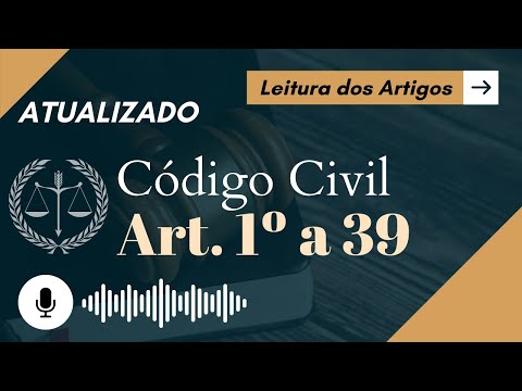 Civil Code Art. 1 to 39 in AUDIO (with lyrics) - NATURAL PERSONS - Human Voice - CC Audiobook
