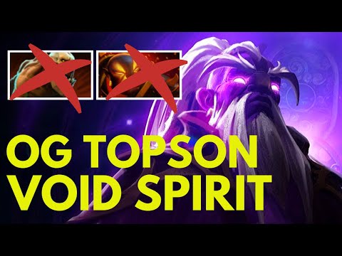 OG Topson Shows How To play Cancer Void Spirit  - Players Perspective