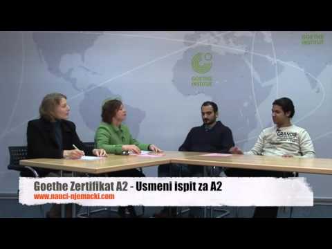 Goethe Certificate A2 - Use the A2 form (nauci-njemacki.com)