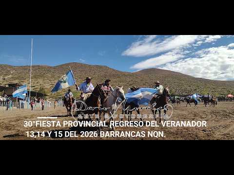 BUTA RANQIL TV 30° FIESTA PROVINCIAL DEL REGRESO DEL VERANADOR BARRANCAS NQN. 13,14 Y 15 /03/ 2026
