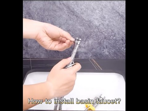 How to install basin faucet