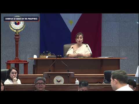 Senate President Migz Zubiri delivers a privilege speech on expected change in Senate leadership