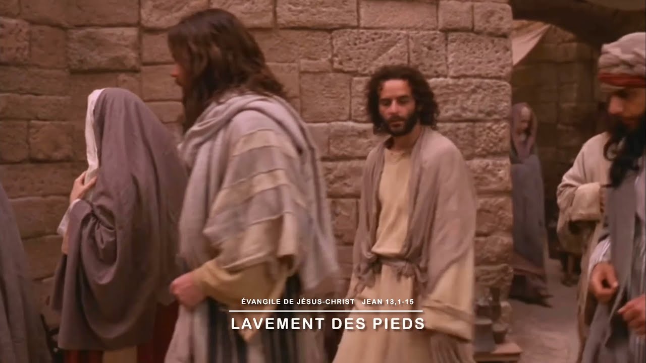Évangile de Jésus Christ + Commentaire : Jean 13, 1-15 - Lavement des pieds. #évangiledujour #film