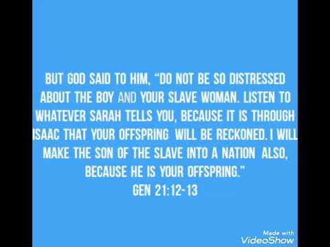 Genesis 21:12-13 Listen to God's  Insructions