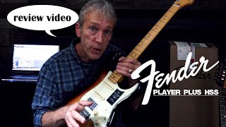 Video thumbnail for Fender Player Plus Stratocaster HSS in sunburst finish by onevoiceinc
