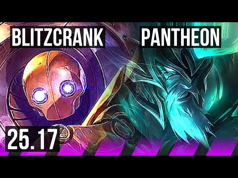 BLITZCRANK & Yunara vs PANTHEON & Jinx (SUP) | 1/3/24 | EUW Master | 25.17