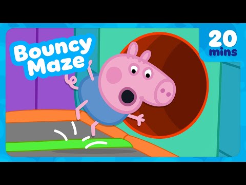 George Pig Get Lost In The Bouncy House 🌈 Bouncy Maze Madness 🛝 Peppa Pig Full Episodes | 20 Minutes