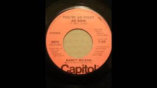 NANCY WILSON    YOU'RE AS RIGHT AS RAIN