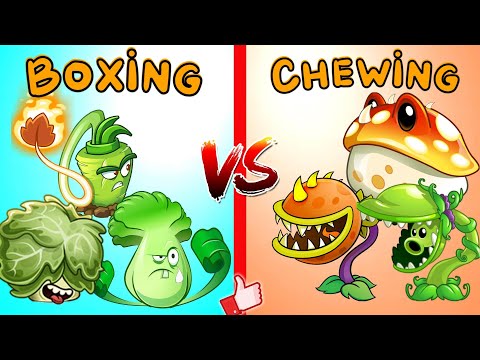 PVZ 2 - BOXING vs CHEWING [Team vs Team] - Which Team Will Win?