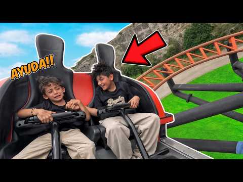 DYLAN LLORA EN LA MONTAÑA RUSA EXTREMA DE SIX FLAGS | Family Juega