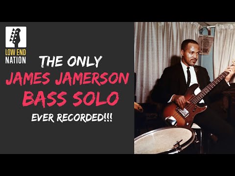 The Only James Jamerson Bass Solo Ever Recorded!!!