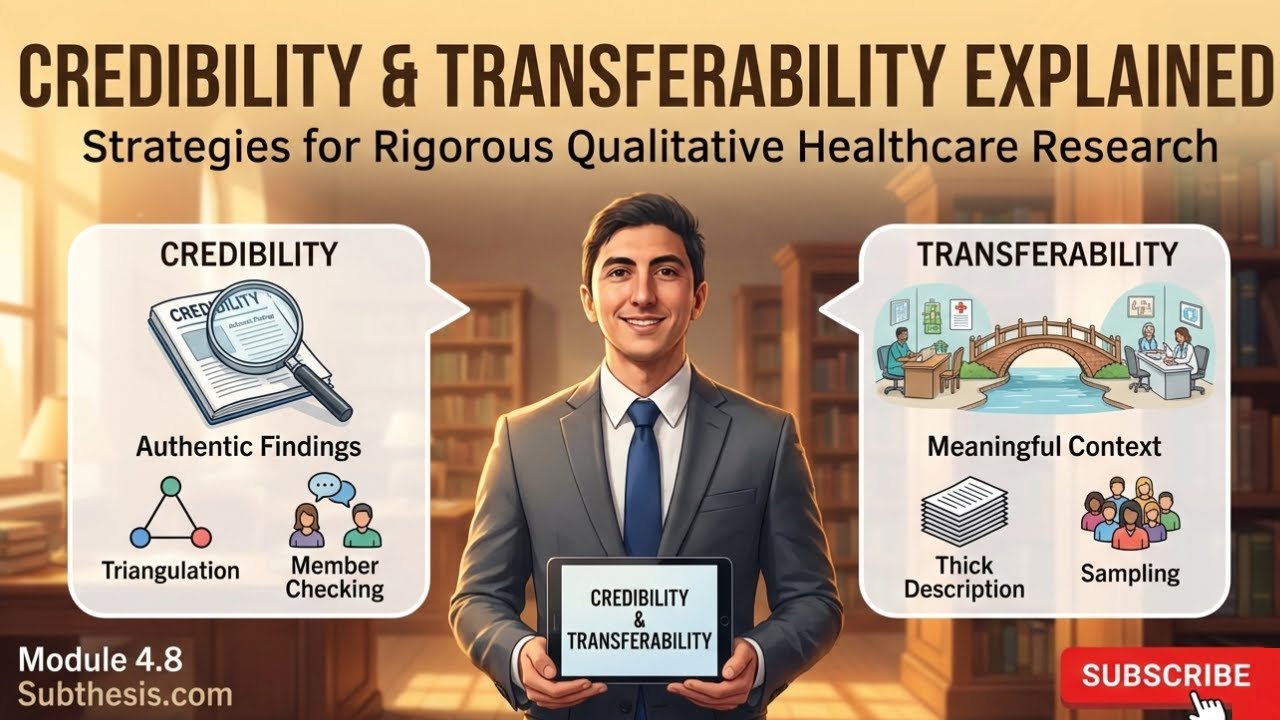 Credibility & Transferability in Qualitative Research