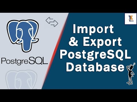 How to Import and Export PostgreSQL database? | Import and export database | postgresql database |