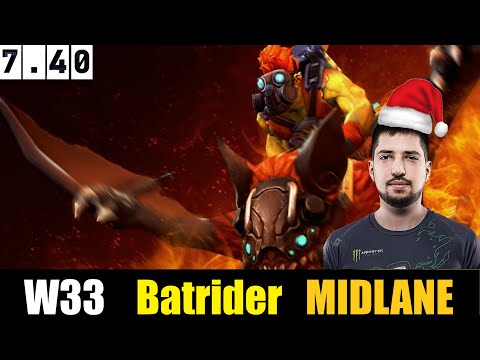 🤯W33 [Batrider] MID 7.40 - DOTA 2 HIGHEST MMR MATCH#dota2   #dota2gameplay  #w33