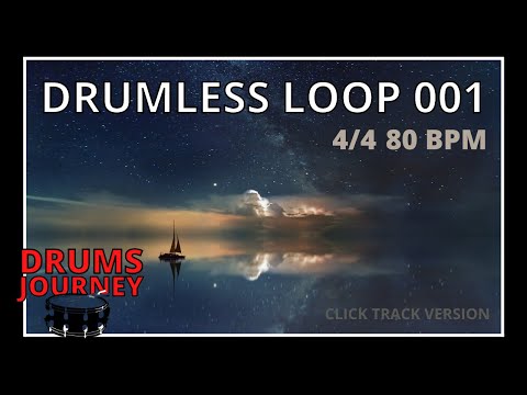 Drumless Loop 001 | Slow Rock Groove | 80 Bpm