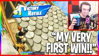 Very First Win in Fortnite... (Funny Random Duos)