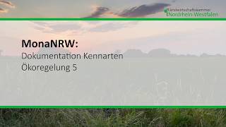 MonaNRW: Dokumentation Kennarten Ökoregelung 5