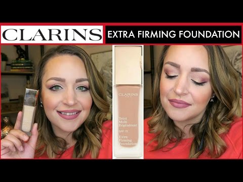 Clarins Extra Firming Foundation Review Demo & All Day Wear Test on Oily Skin | DreaCN Video