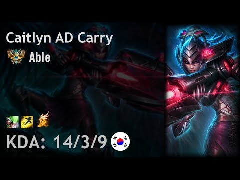 Caitlyn AD Carry vs Ezreal - Able - KR Challenger Patch 8.5